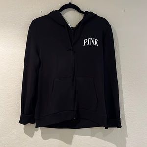 COPY - NEW w/ tags Black PINK zippered sweatshirt.
